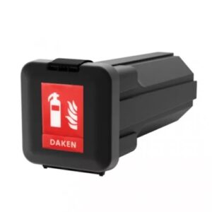 Plastikinė hermetiška, itin atspari dėžė gesintuvui sunkiajam transportui, žemės ūkio technikai