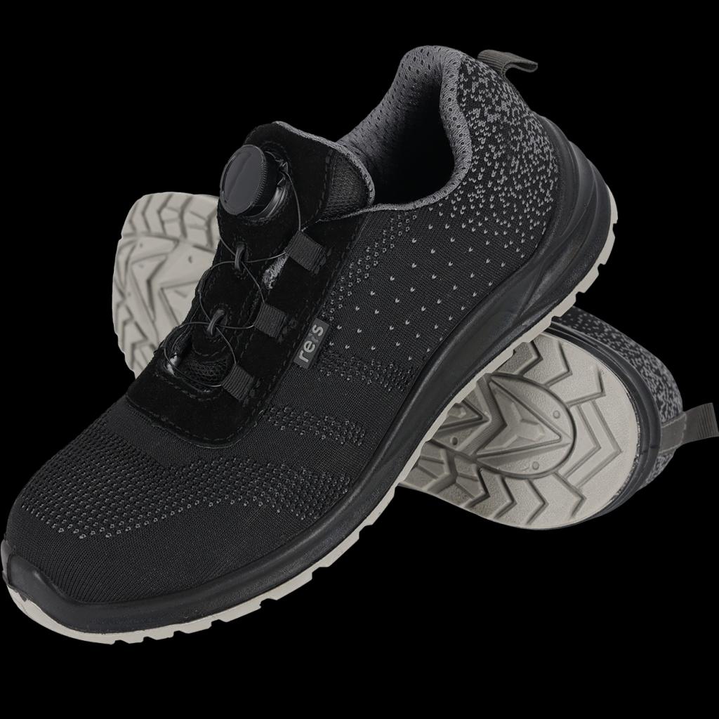 Apsauginiai batai DROP S1 SR FO, su greito užveržimo sistema, juodi/pilki