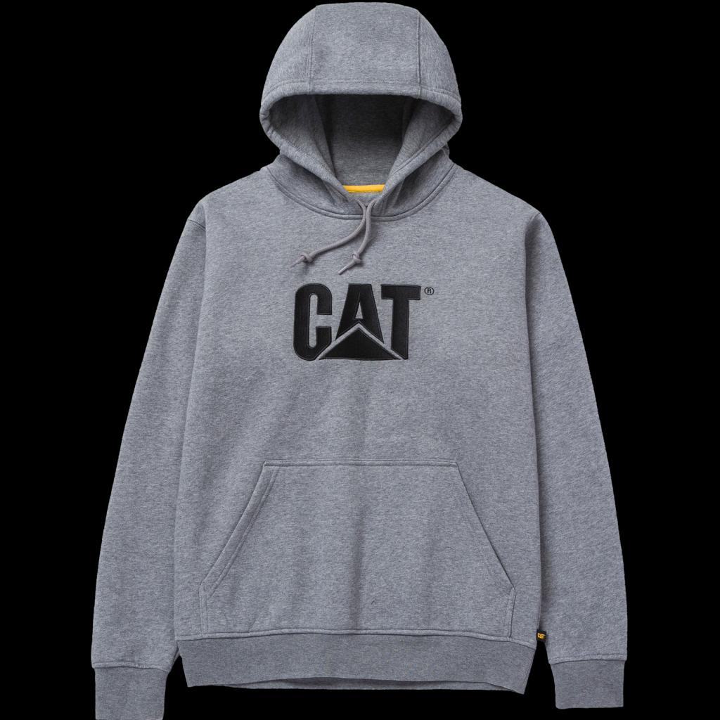 Vyriškas džemperis CATERPILLAR GREY-S, su kapišonu, be užtrauktuko
