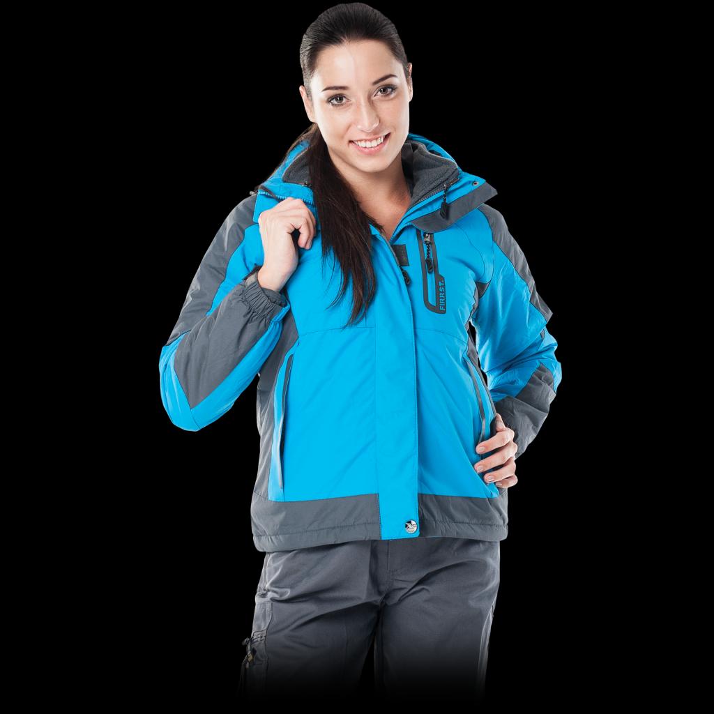 Neperšlampanti moteriška žieminė striukė FROG, su išimamu flisiniu pamušalu