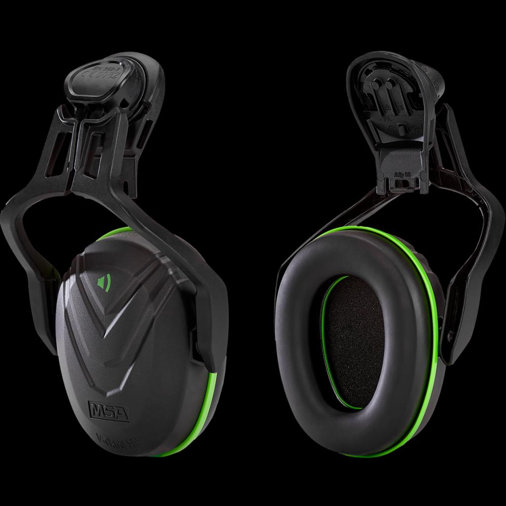 MSA V-Gard apsauginės ausinės (SNR 28 dB) tvirtinamos prie šalmo