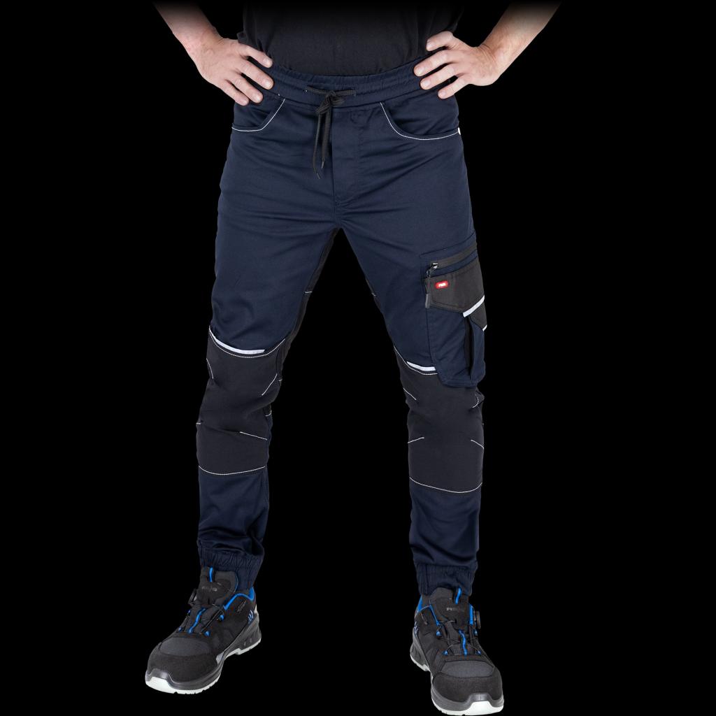 Aukštos kokybės elastingos darbo kelnės FLEXZONE TWILL, užtikrina judėjimo laisvę ir patogumą