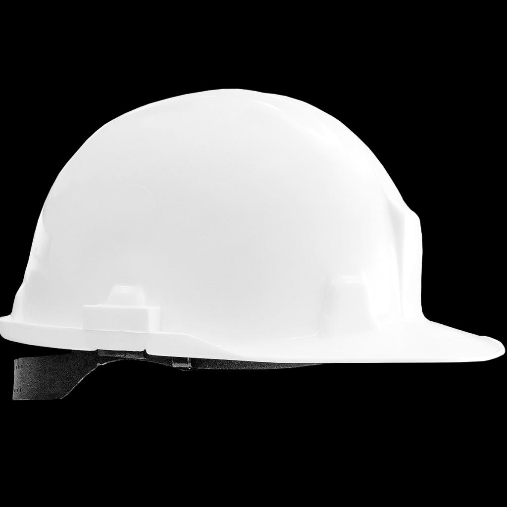 Apsauginis šalmas KASP iš HDPE plastiko, baltos spalvos