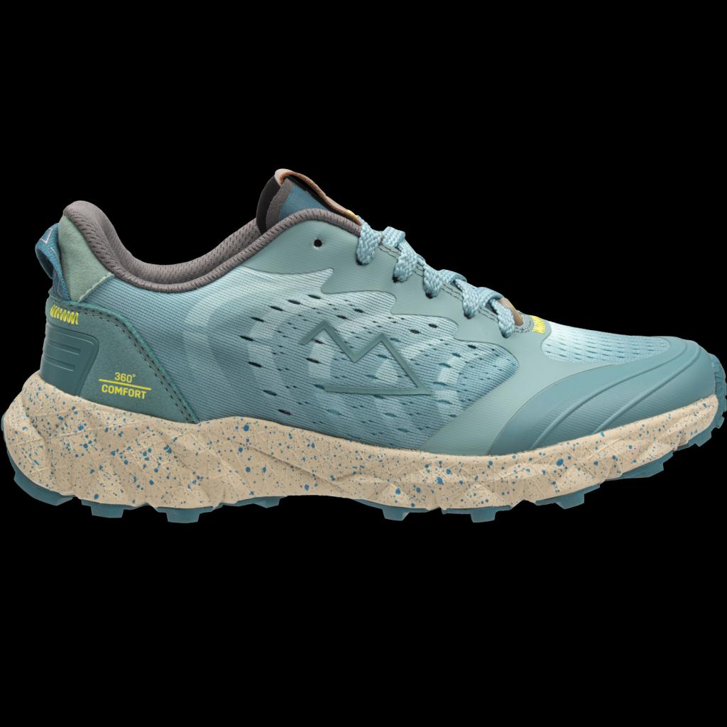 Lengvi ir kvėpuojantys moteriški žygio batai SANTIAGO, mėtinė žalia spalva