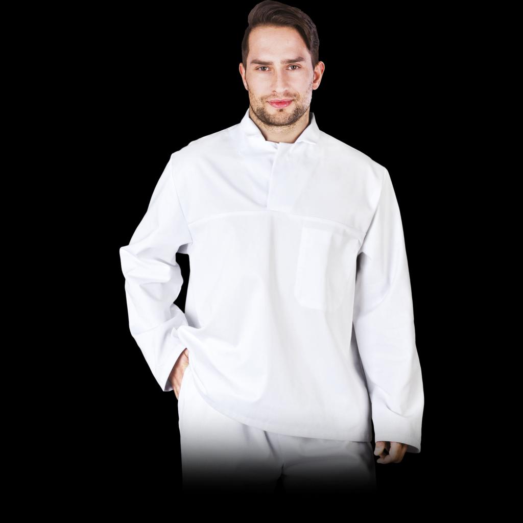 Virėjo švarkelis FOOD_JWB WHITE, darbui maisto pramonės srityje