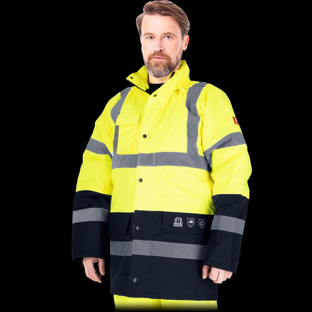 Neperšlampanti tvirto audinio pašiltinta striukė BLUEYELLOW, su atšvaitais