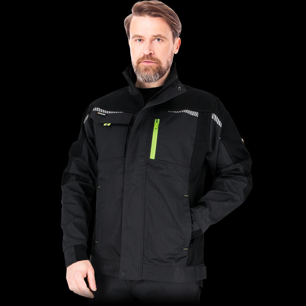 Modernaus dizaino darbo švarkas TAURUS, su papildomais atšvaitais