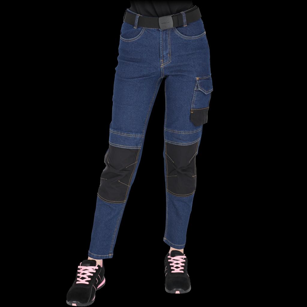 Elastingos moteriškos darbinės džinsinės kelnės JEANS-777