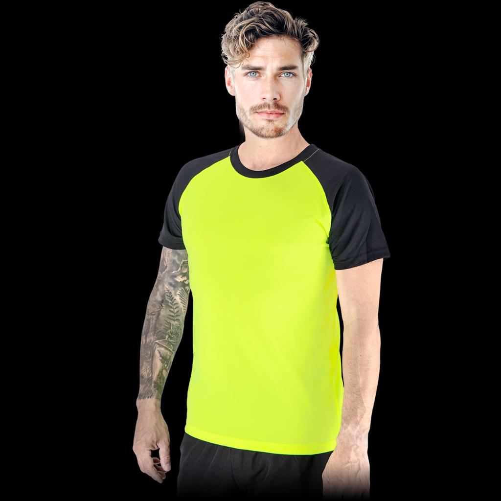 Vyriški marškinėliai BILBAO trumpomis rankovėmis, geltoni