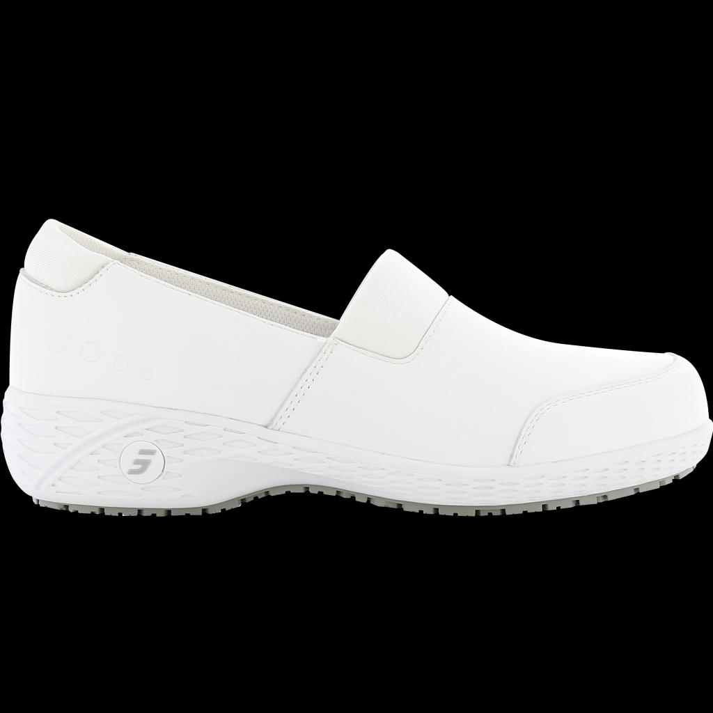 Neslidi ir labai patogi moteriška avalynė LISBETH OB ESD SRC, baltos spalvos