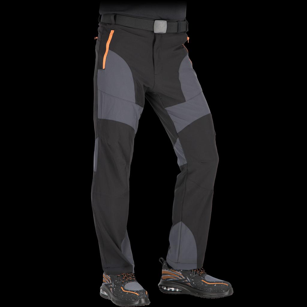 Itin patogios, plonos, elastingos darbo kelnės VENTURA, su pilkos spalvos akcentais