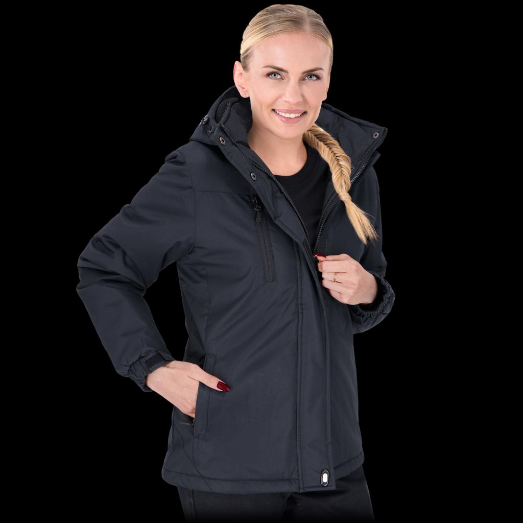 Neperšlampanti moteriška striukė BERNA, išorinis sluoksnis padengtas PVC