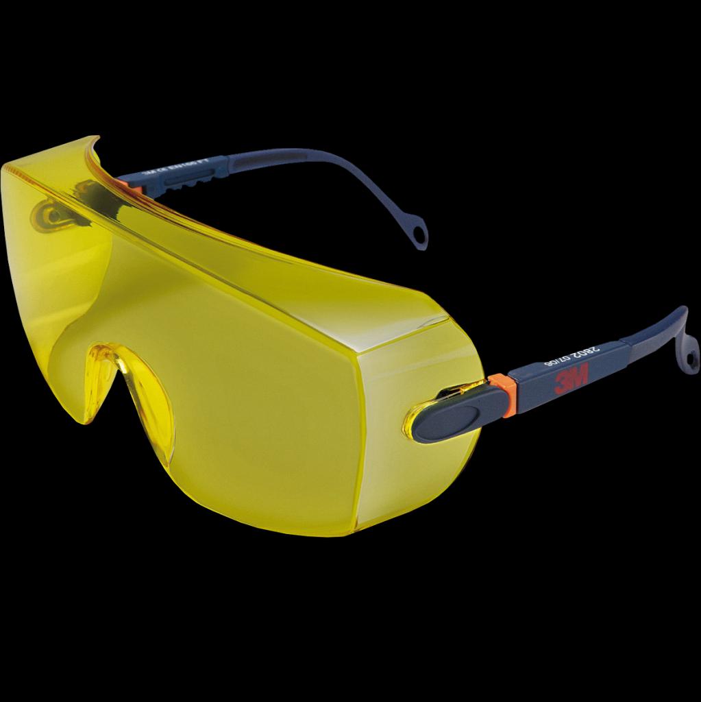 Geltonos spalvos lešių apsauginiai akiniai 3M 2800 Y
