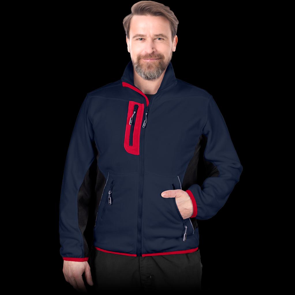 Džemperis FORMEN BLUE-RED