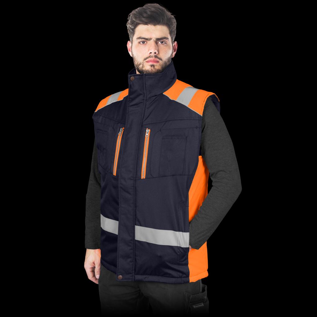 Neperšlampanti liemenė darbui ASKER ORANGE, oranžinės spalvos