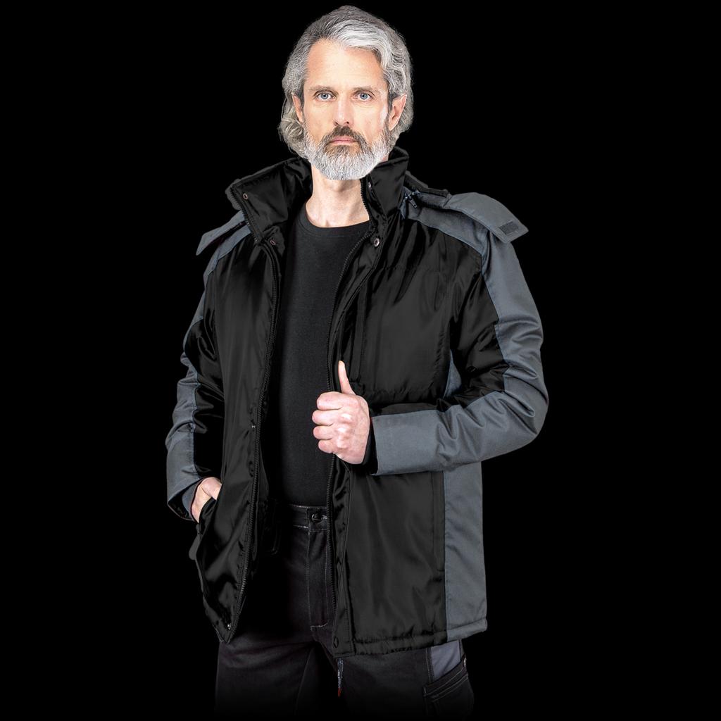 Neperšlampanti žieminė striukė BALTIC, juodos spalvos