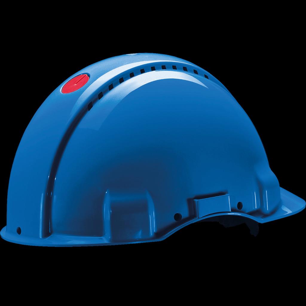 Apsauginis šalmas 3M G3000N, su reguliuojamu mechanizmu, mėlynas