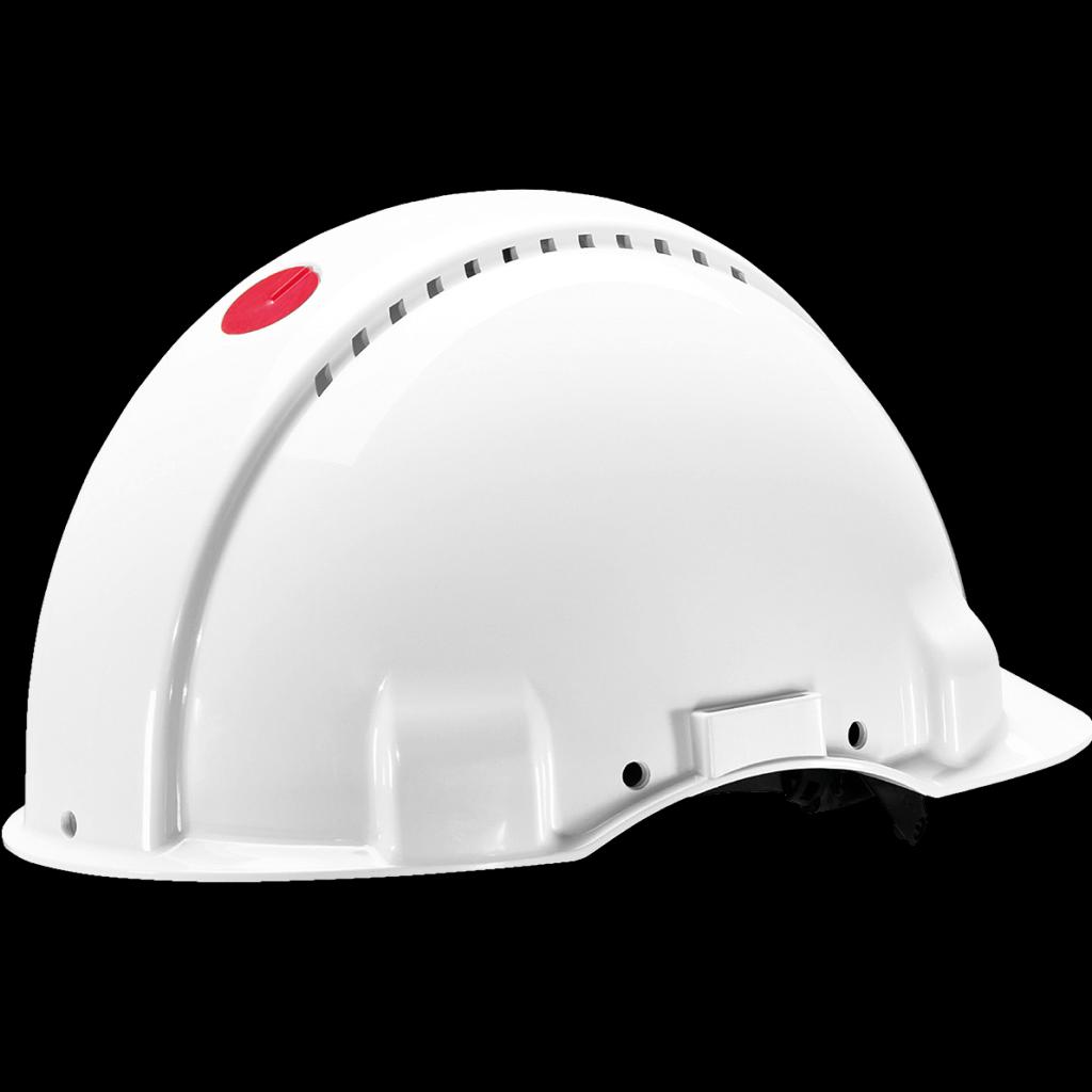 Apsauginis šalmas 3M G3000N, su reguliuojamu mechanizmu, baltas