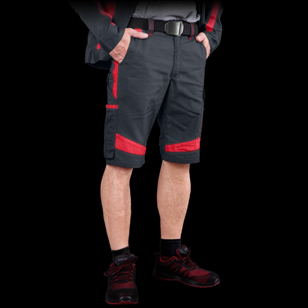 Šortai TANZO GREY-RED