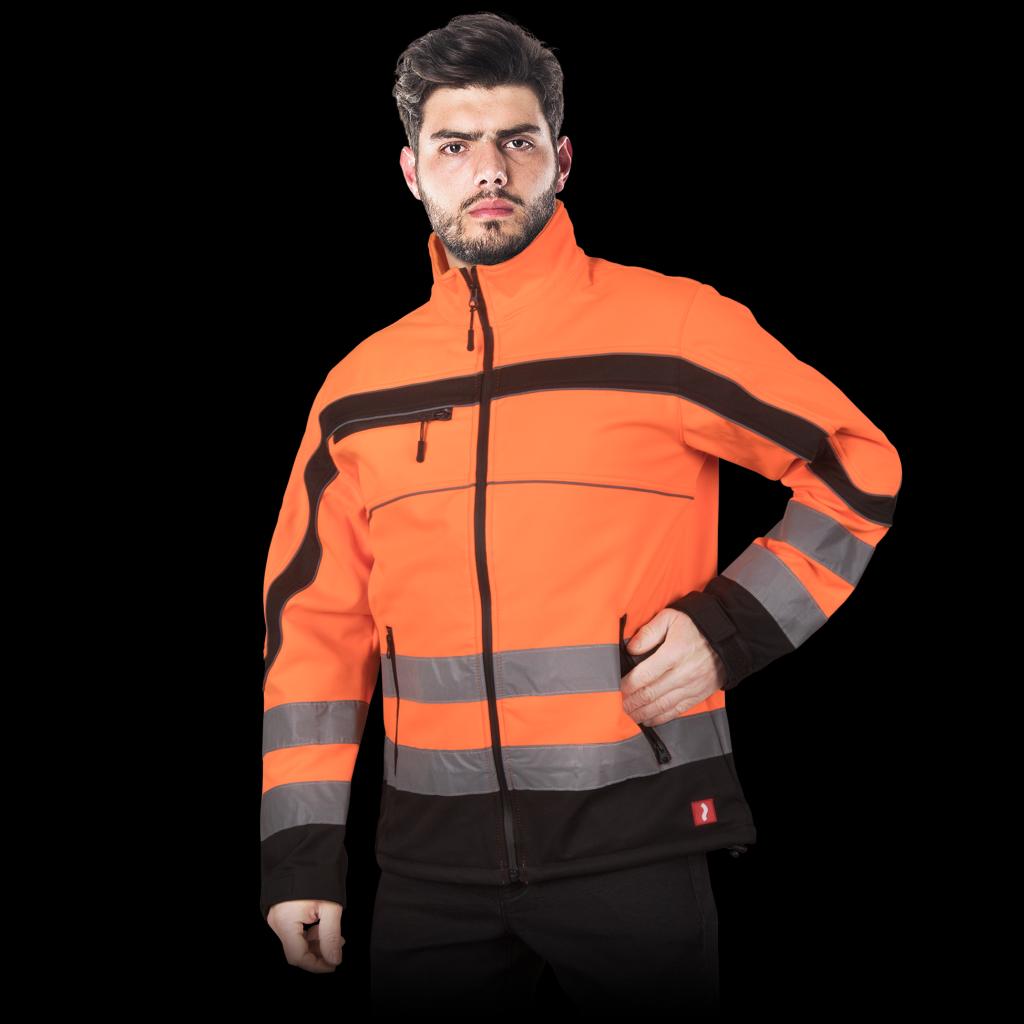Signalinė striukė SOFTSHELL NEMO ORANGE