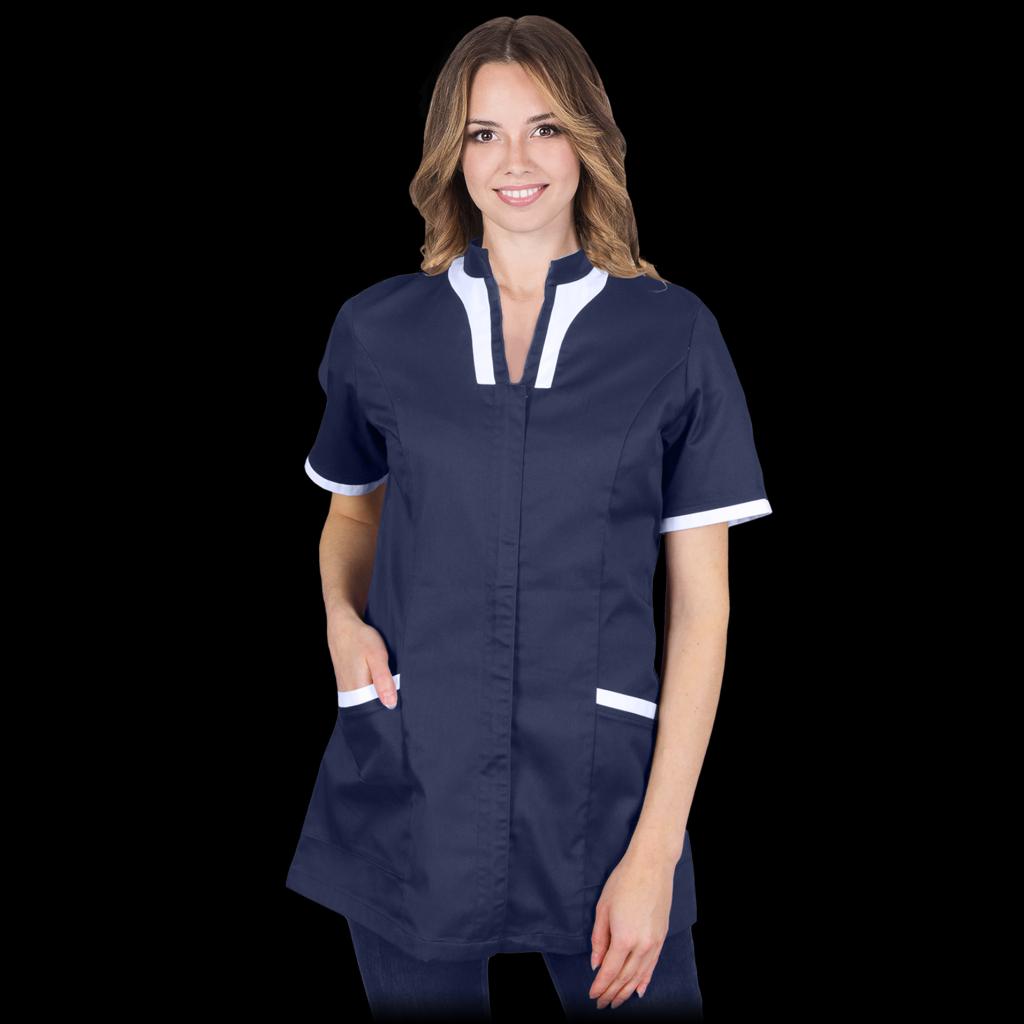 Moteriška palaidinė darbui ADELL, trumpomis rankovėmis