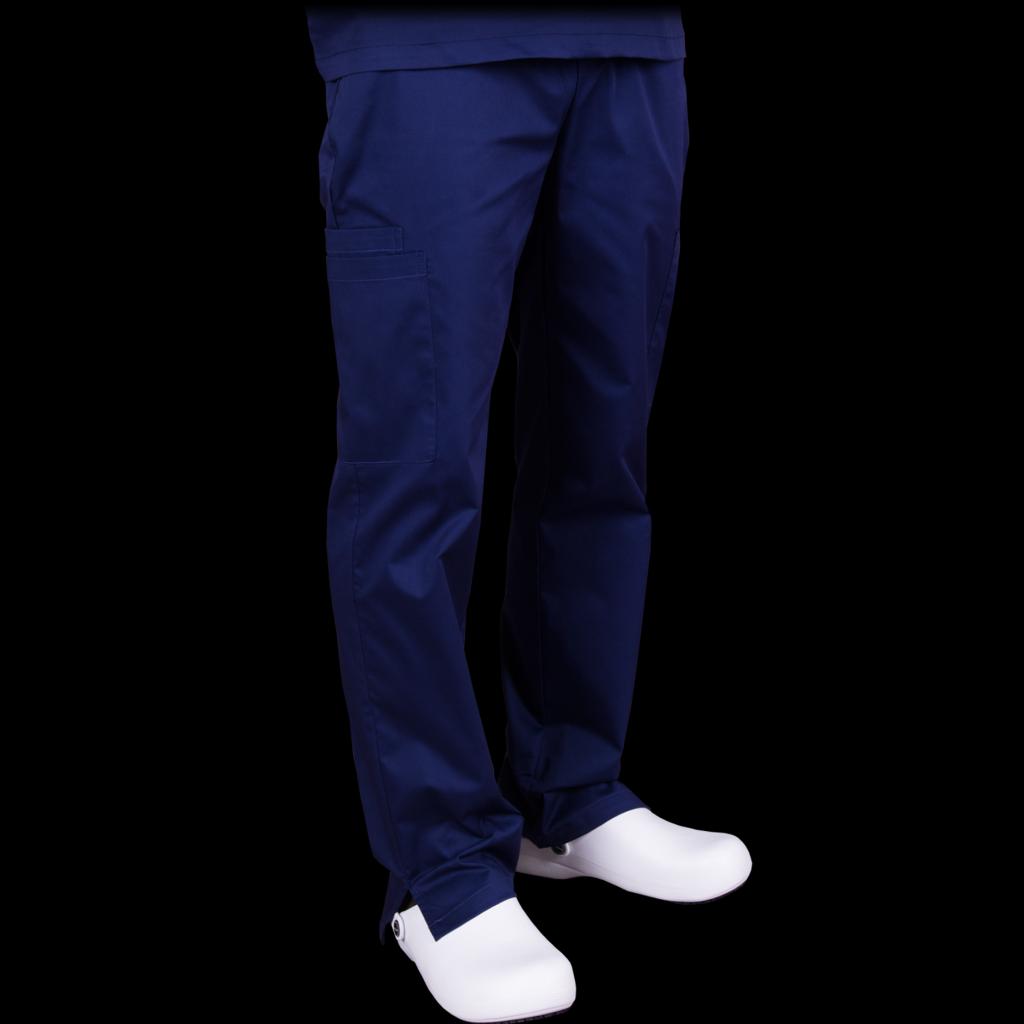 Vyriškos elastingos kelnės COMODO, tinka darbui medicinos, chemijos, kosmetikos ir laboratorinėms aplinkoms