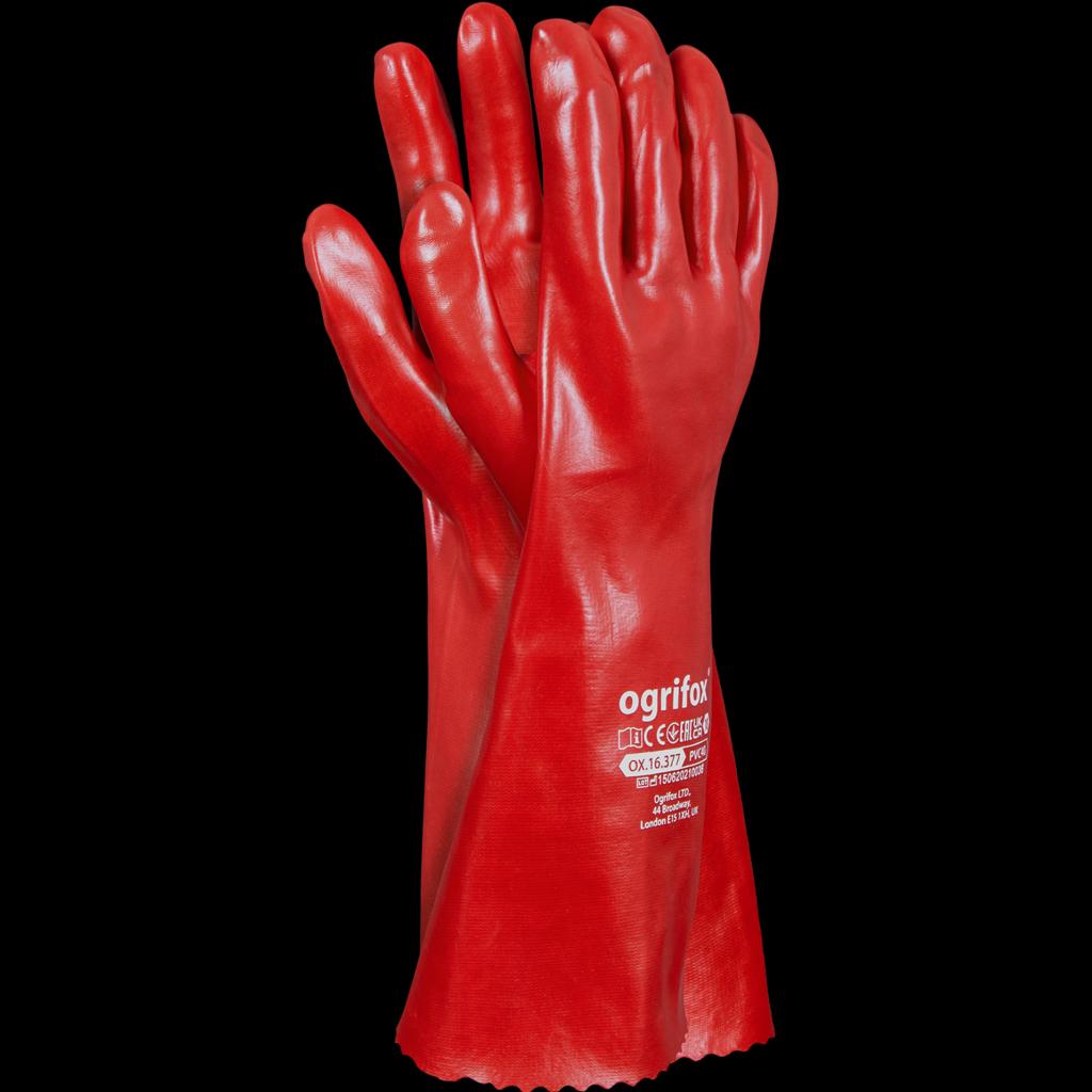 Guminės apsauginės pirštinės OGRIFOX PVC40