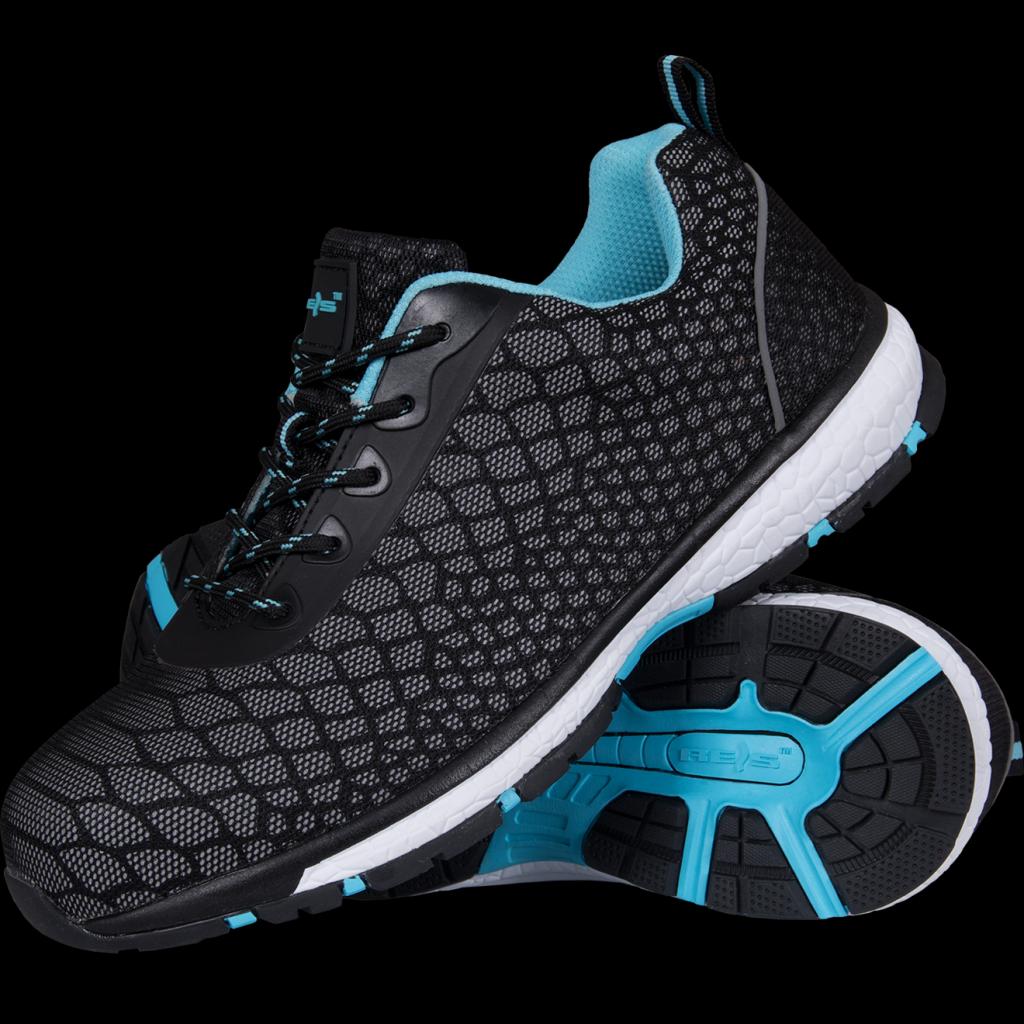 Apsauginiai darbo batai VARAN-BLUE, su šviesą atspindinčiomis detalėmis