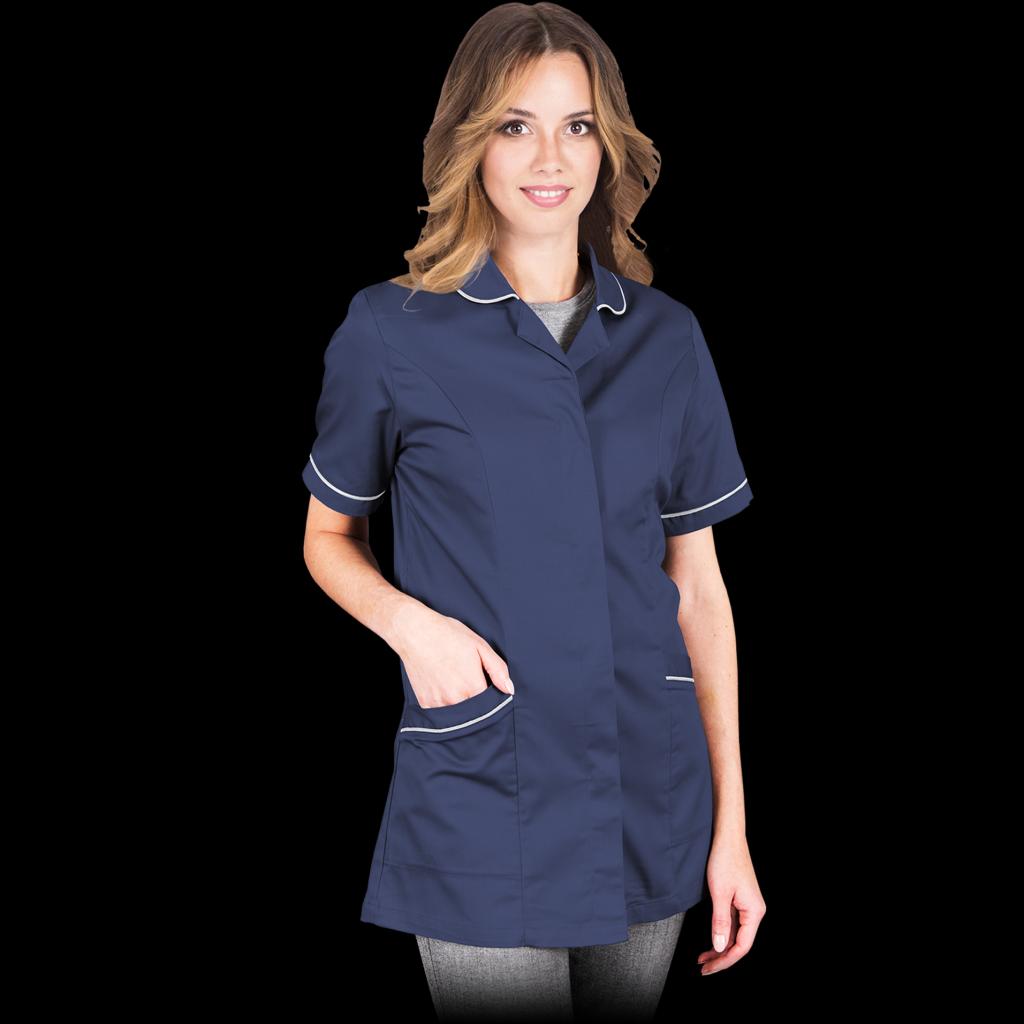 Moteriška palaidinė darbui LISA, trumpomis rankovėmis