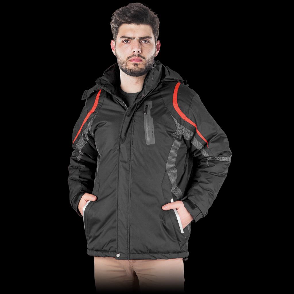 Atspari drėgmei ir vėjui šilta striukė WOLFRAM, padengta atspariu PVC sluoksniu