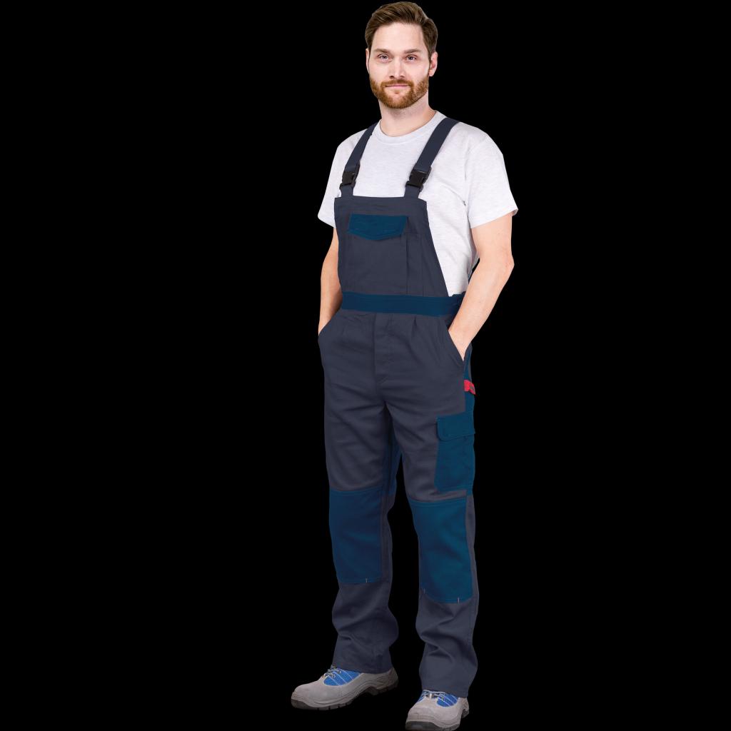 Medvilninis darbo puskombinezonis BOMUL DARK