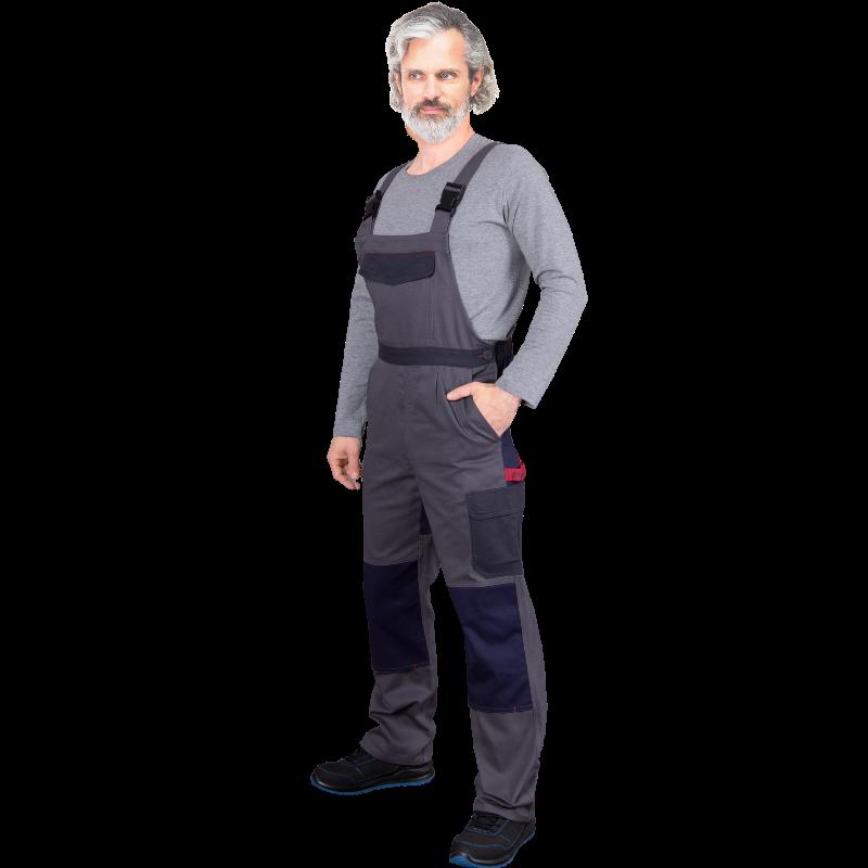 Medvilninis elastingas darbo puskombinezonis BOMER