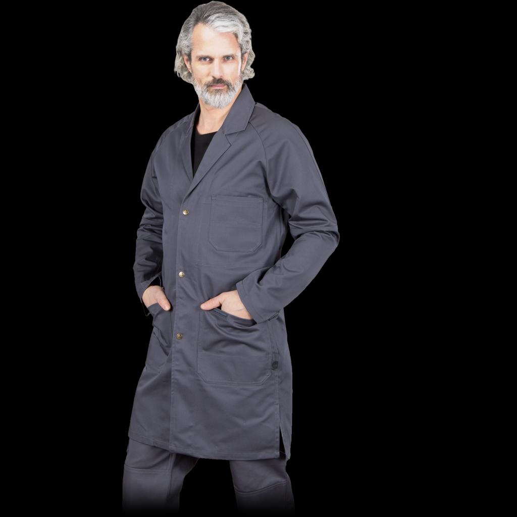 Universalus darbo apsiaustas LEBER COATER, pilkos spalvos