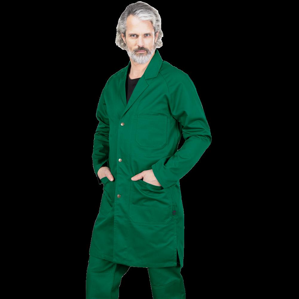 Universalus darbo apsiaustas LEBER COATER, žalios spalvos