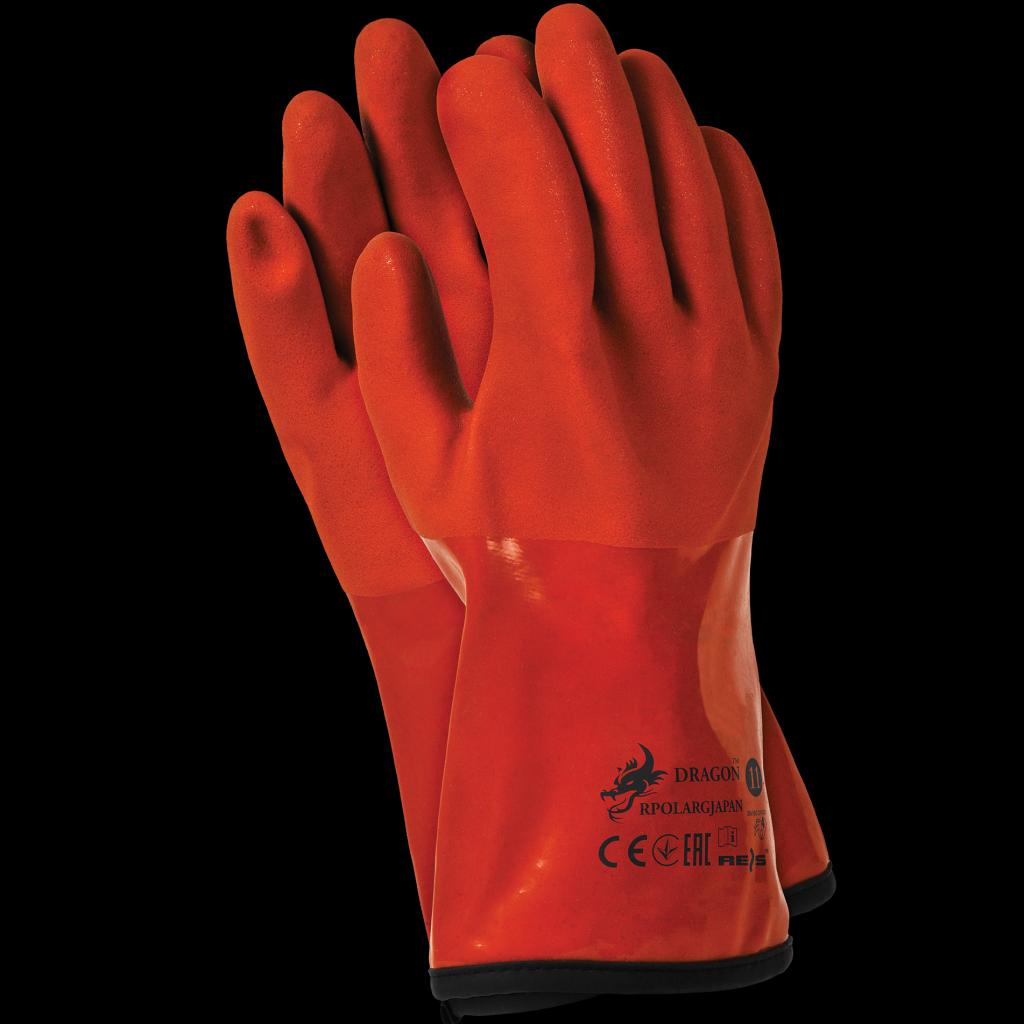 Atsparios pašiltintos guminės pirštinės POLAR, atsparios trinčiai