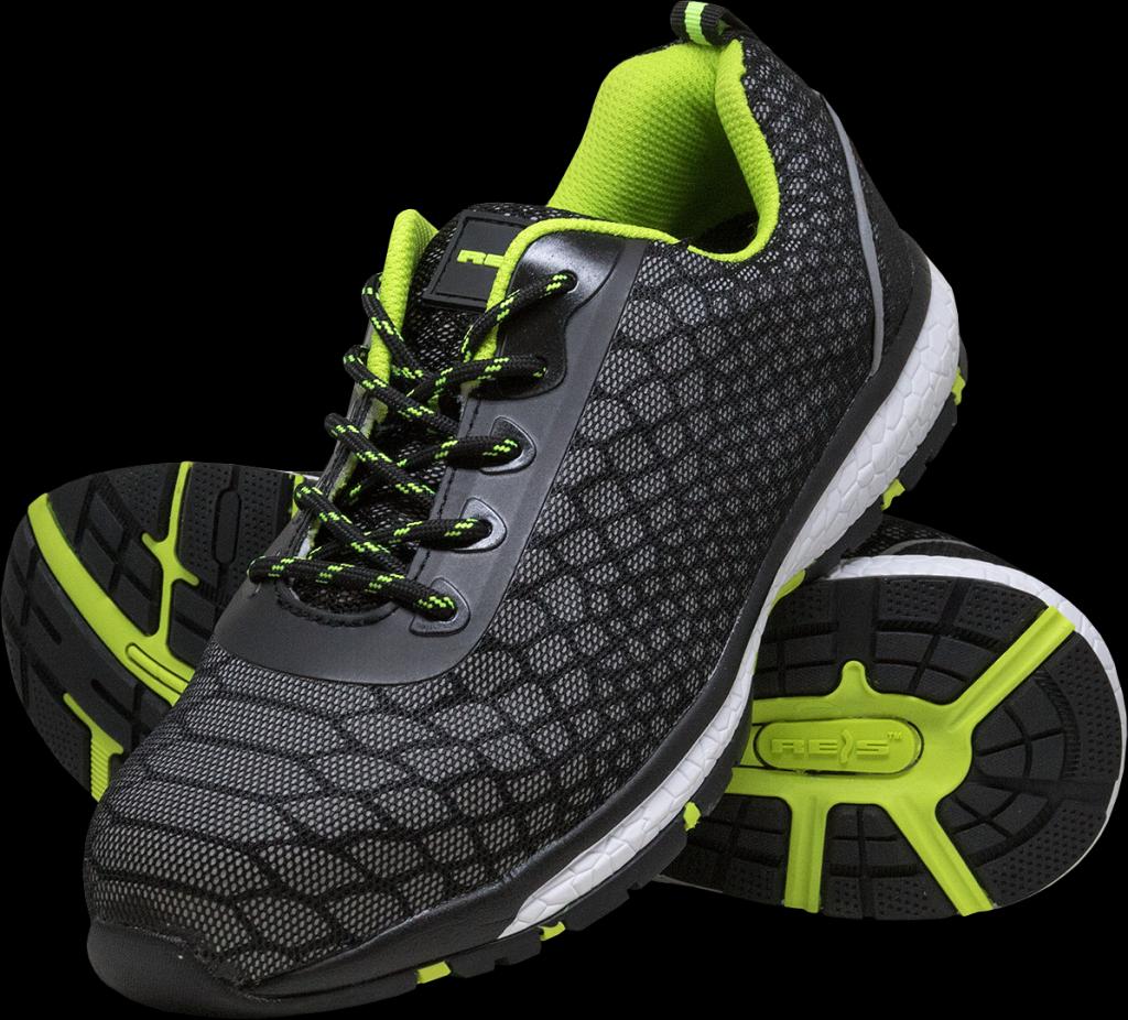 Apsauginiai darbo batai VARAN-GREEN, su šviesą atspindinčiomis detalėmis