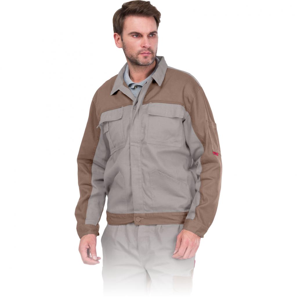 Medvilninis darbo švarkas BOMUL, rudos spalvos