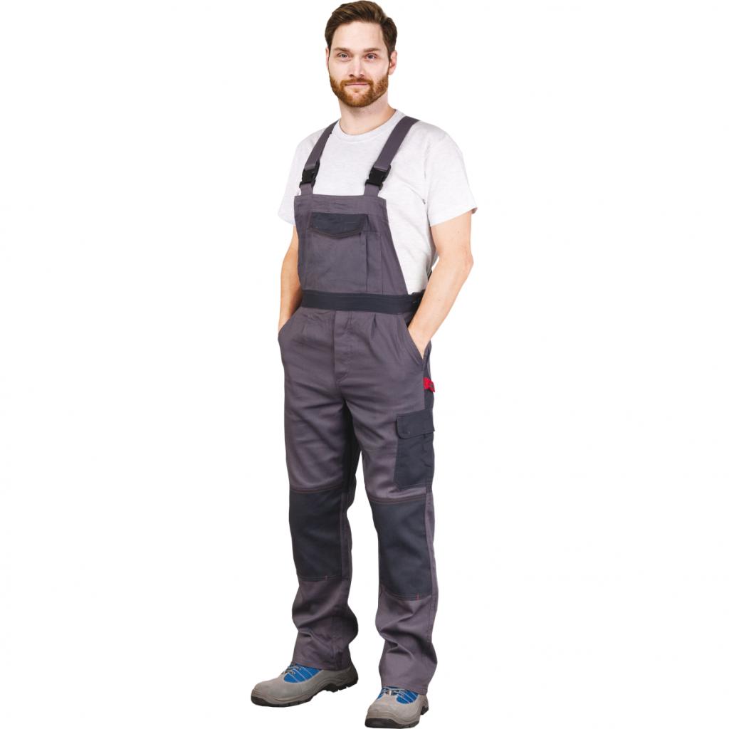 Medvilninis darbo puskombinezonis BOMUL GREY