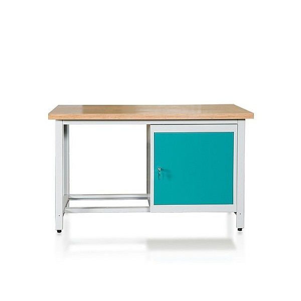 Sustiprintas darbastalis su spintele COMBI STRONG L-1500