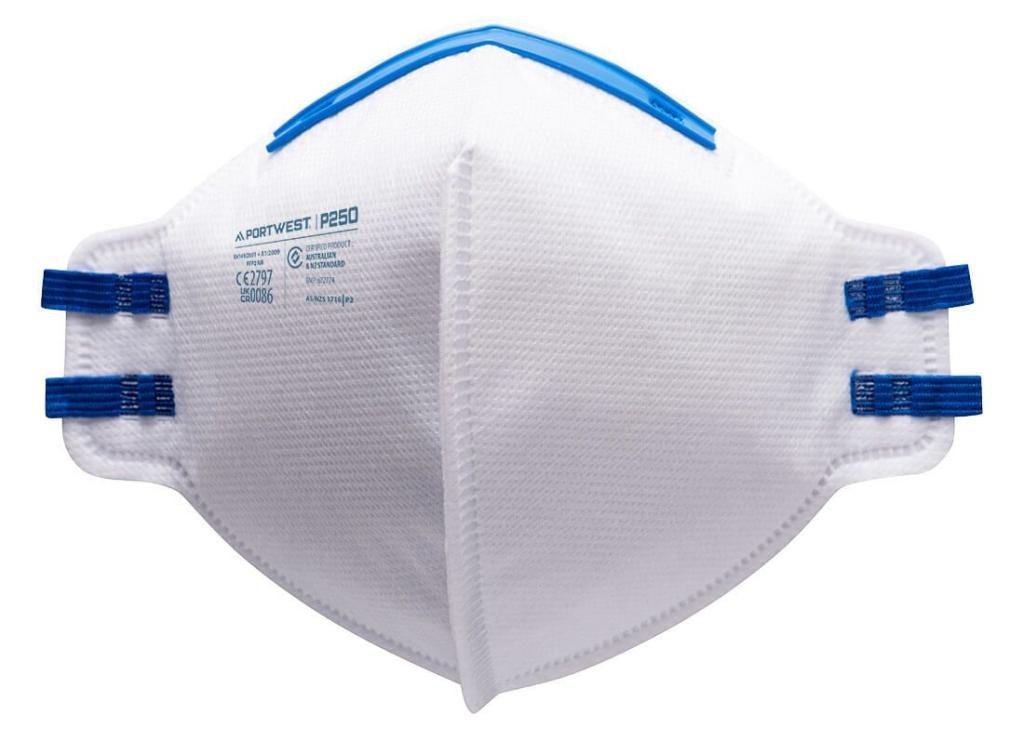FFP2 sulankstomas respiratorius nuo kietųjų dalelių Portwest P250 (20vnt)