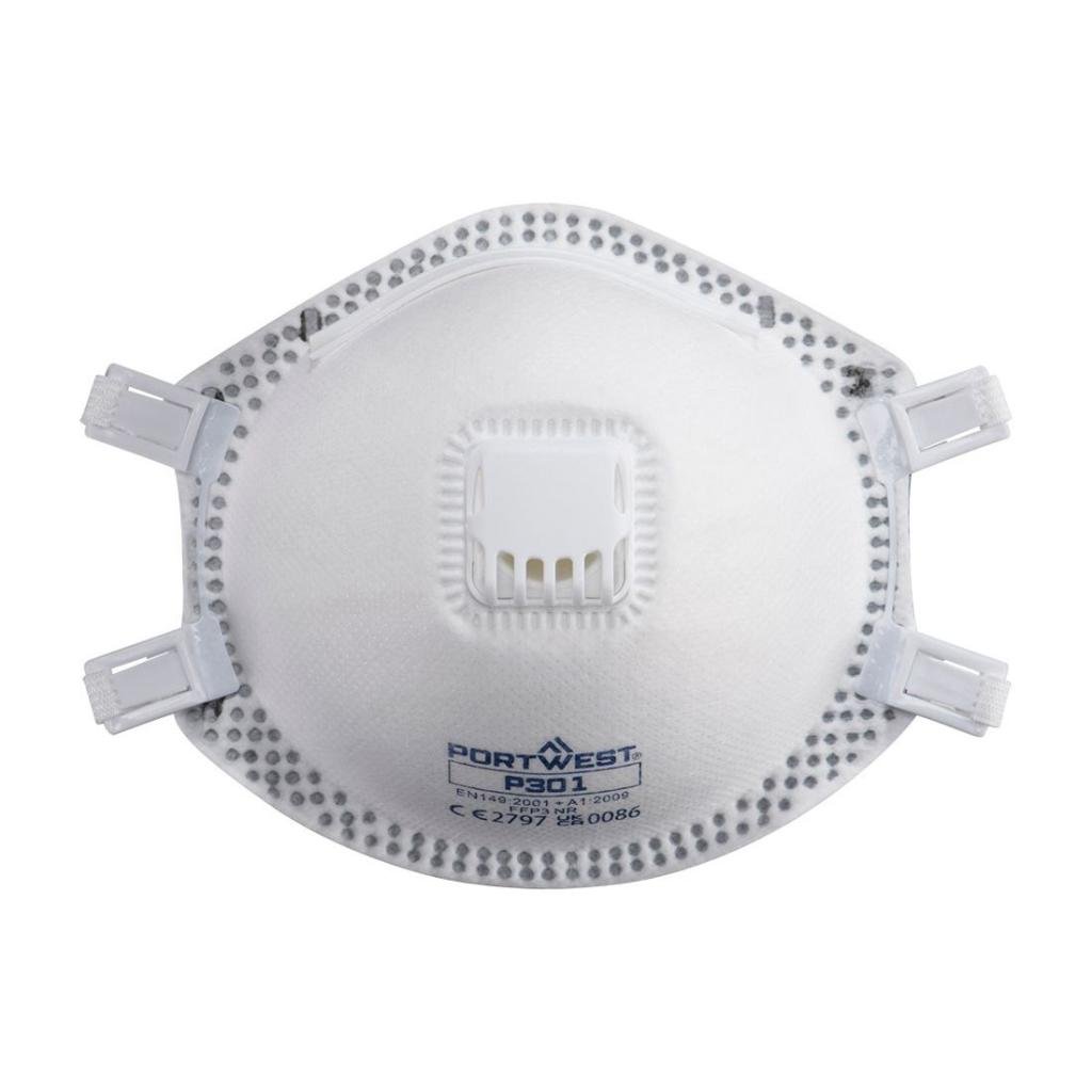 FFP3 respiratorius su vožtuvu Portwest P301 (10vnt)