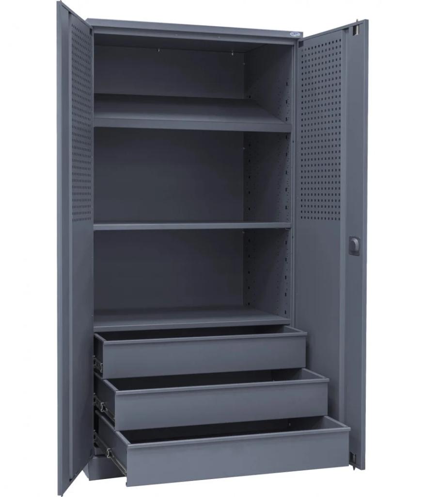 Įrankių spinta su 8 stalčiais ir 2 lentynomis 1970х1000х500